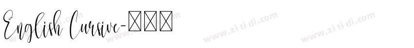 English Cursive字体转换
